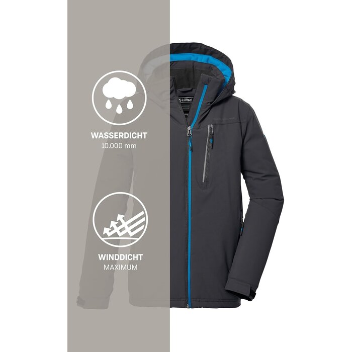 Killtec Veste d'hiver imperméable pour garçon - Jusqu'à 34% de remise