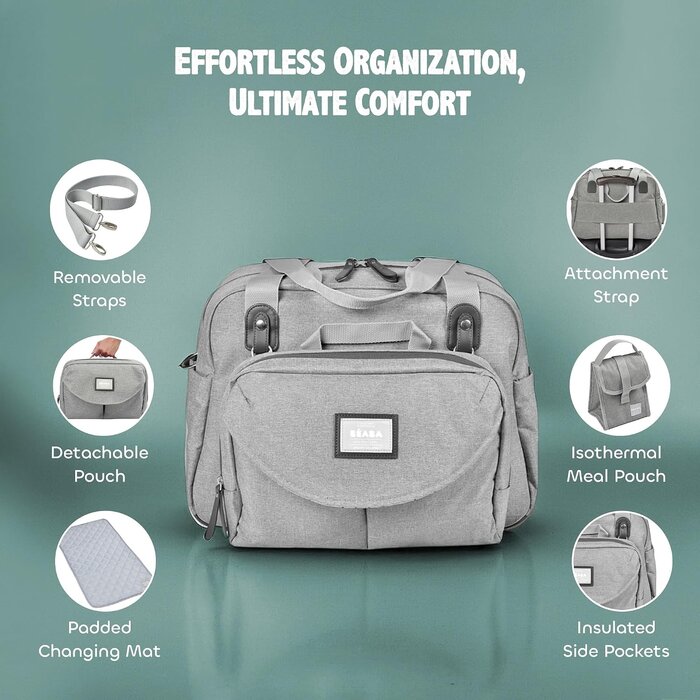 Sac à langer modulaire multifonction - Gris - Jusqu'à -29%