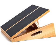 Planche inclinée d'étirement en bois - 5 positions - 61% de remise