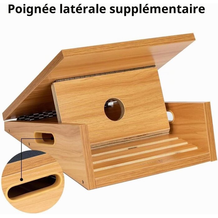 Planche inclinée d'étirement en bois - 5 positions - Jusqu'à 35% de remise
