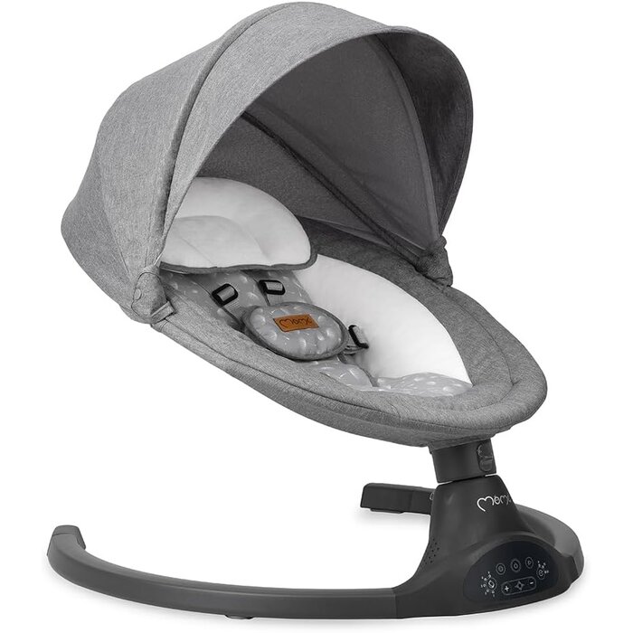 Balançoire pour bébé connectée Bluetooth - Gris foncé - Jusqu'à -34%