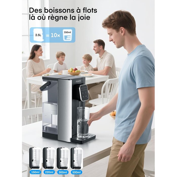 Distributeur d'eau chaude 2,5L 2600W - Jusqu'à 34% de remise