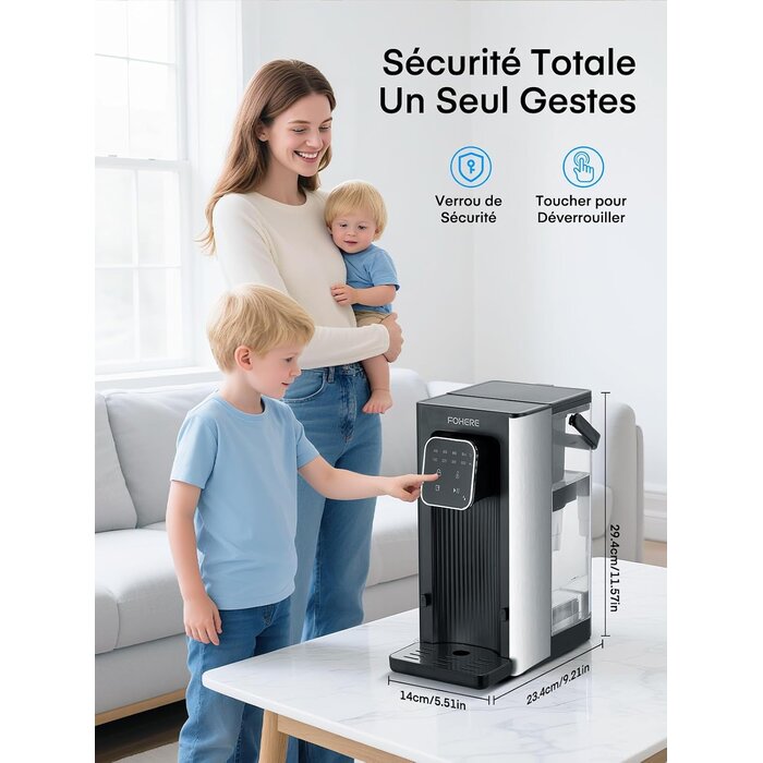 Distributeur d'eau chaude 2,5L 2600W - Jusqu'à 34% de remise
