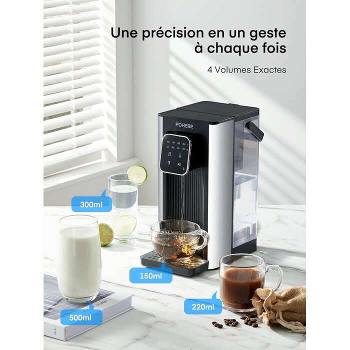 Distributeur d'eau chaude 2600W 2,5L - Inox - Jusqu'à -34% en Outlet