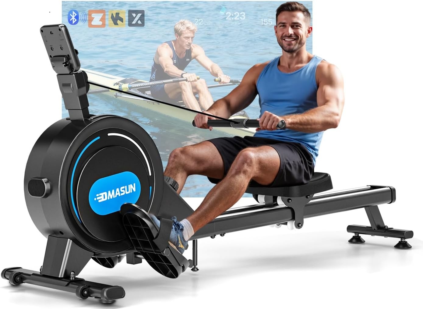Rameur magnétique 16 niveaux - Jusqu'à -30% sur votre équipement cardio