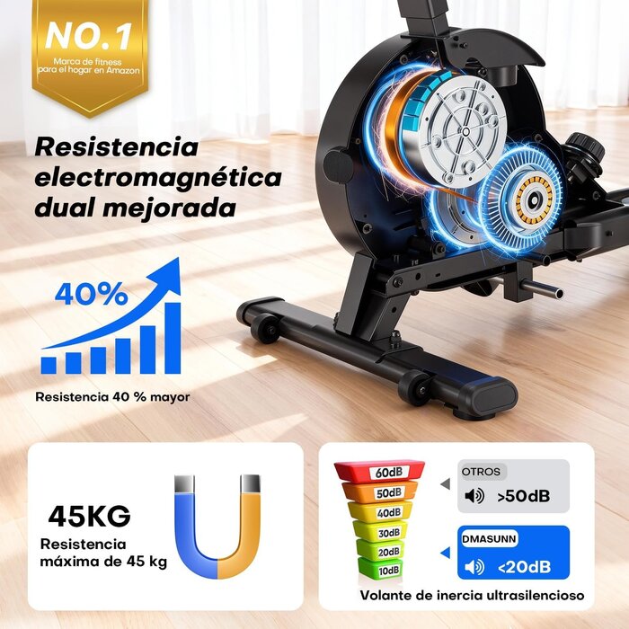 Rameur magnétique 16 niveaux - Jusqu'à -30% sur votre équipement cardio