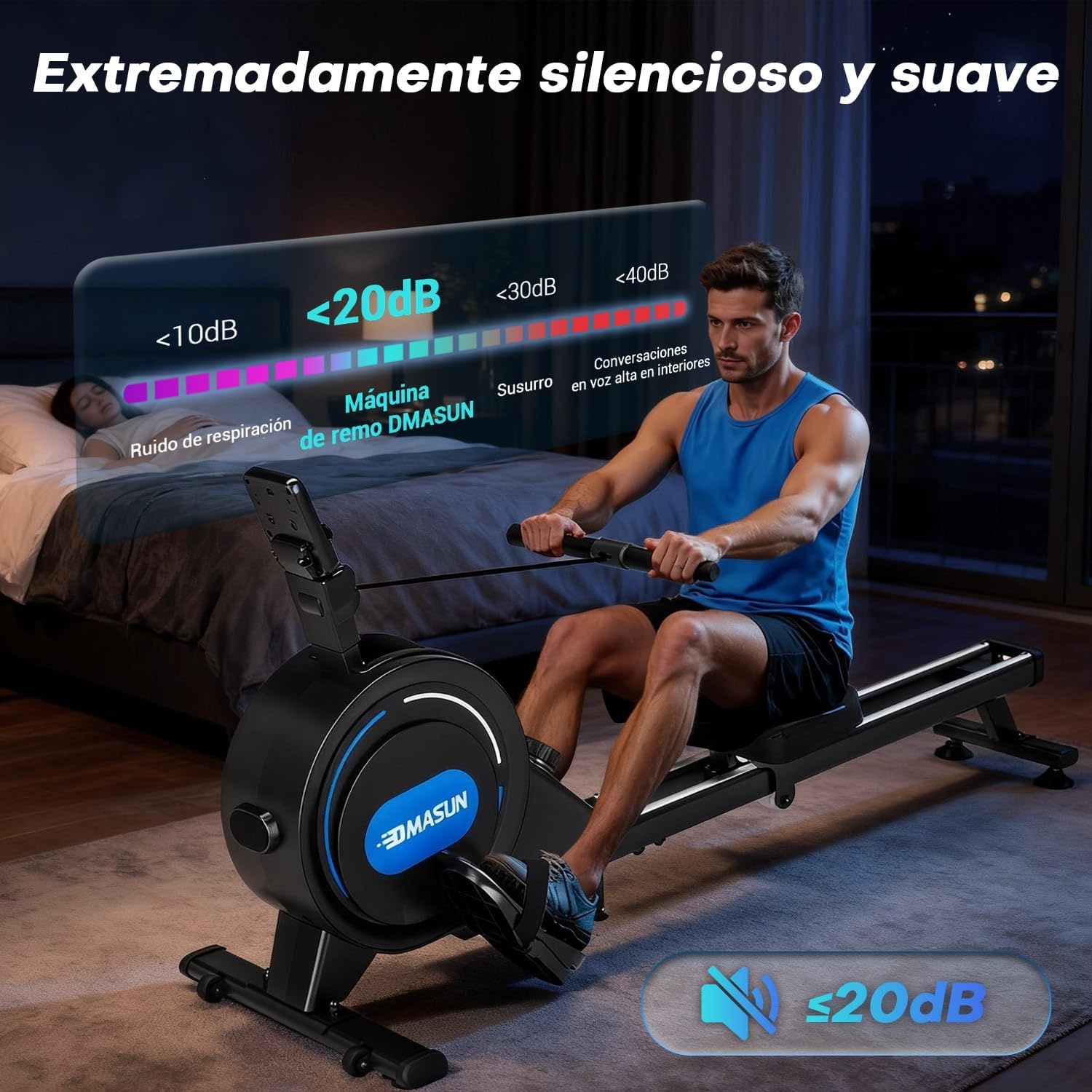 Rameur magnétique 16 niveaux - Jusqu'à -30% sur votre équipement cardio