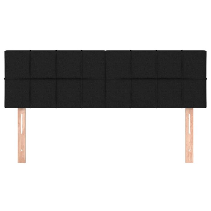 Lot de 2 têtes de lit tissu noir réglables - Jusqu'à 33 % de réduction