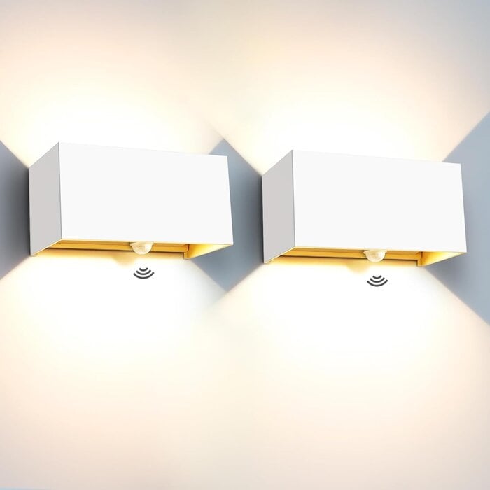 Lot de 2 Appliques LED Extérieures Détecteur 20W - Jusqu'à -77% de réduction