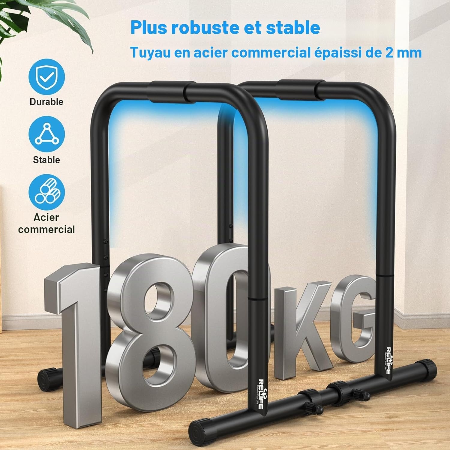 Station de dips réglable - Musculation & Calisthénie - Jusqu'à -29%