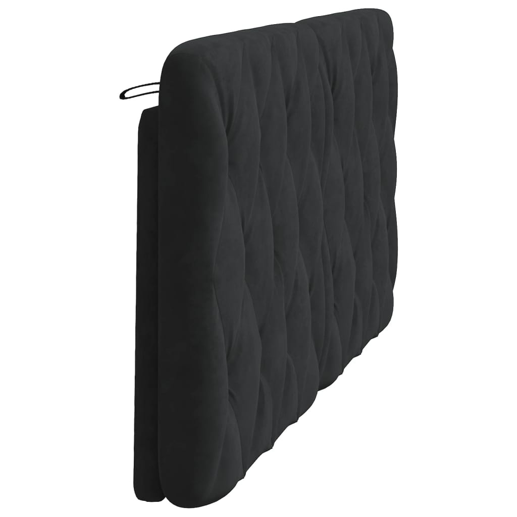 Vidaxl Coussin de tête de lit 160 cm velours noir - Jusqu'à -50%