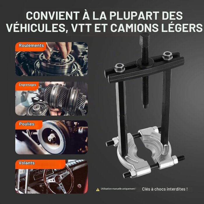 Kit d'extracteurs de roulements 14 pièces - 18% de remise