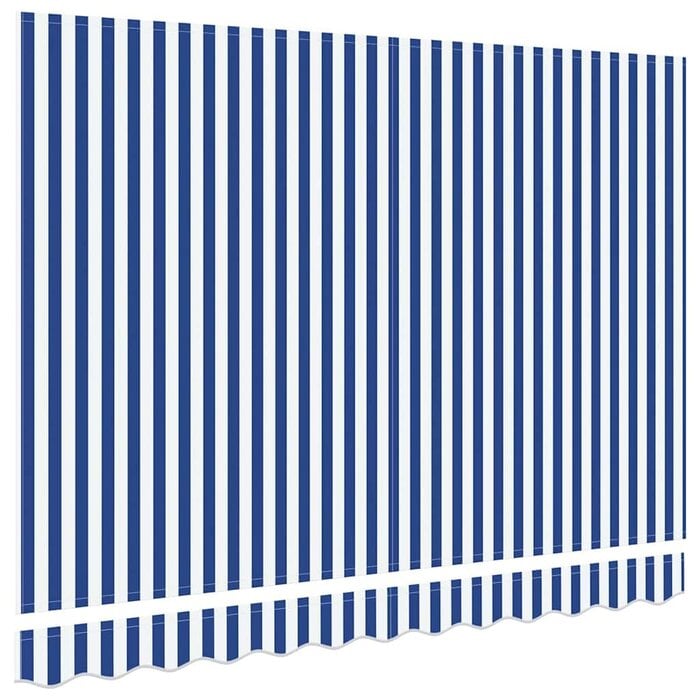 Toile de rechange store banne 350x200cm - Rayé bleu/blanc - Jusqu'à -33%