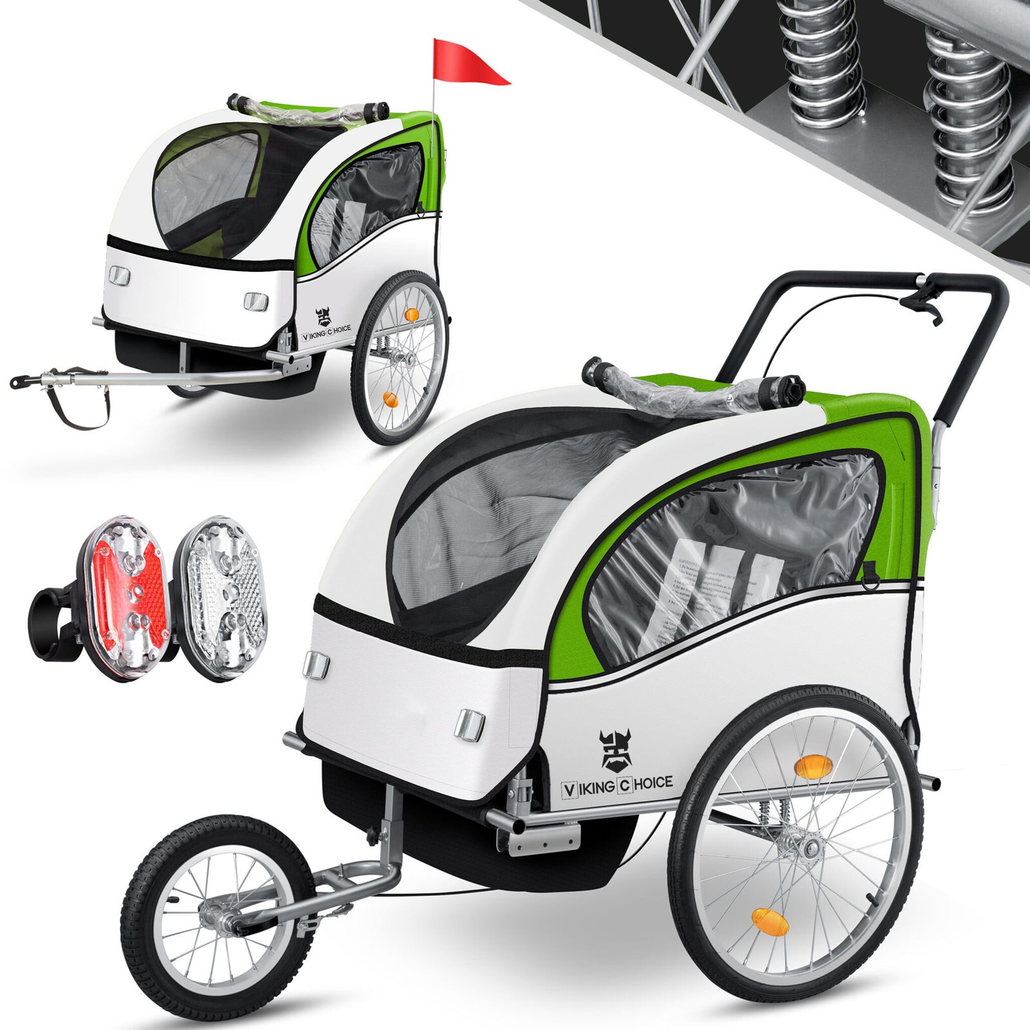 Remorque de vélo 2 places convertible - Jusqu'à -38% sur votre achat