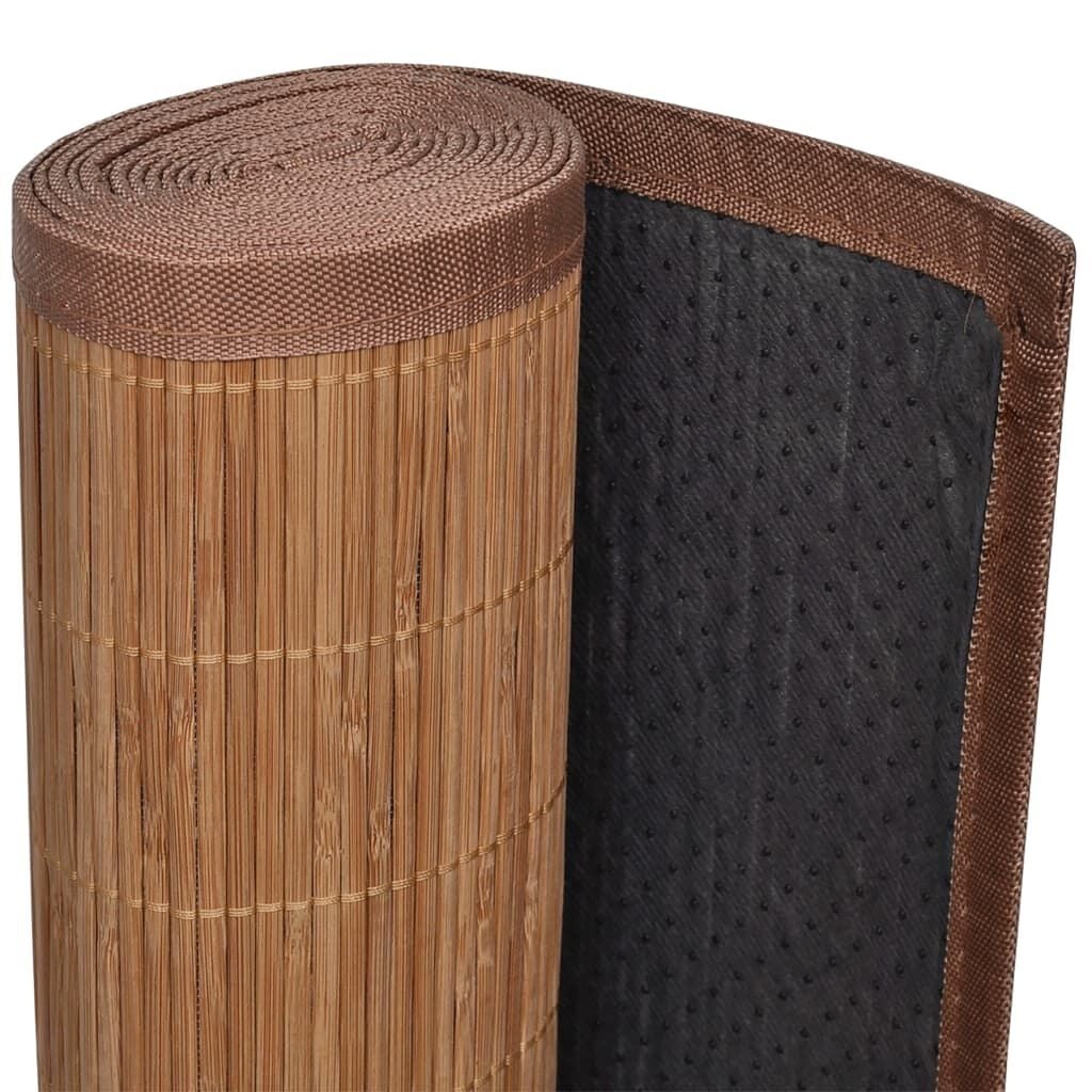 Vidaxl Tapis en bambou marron 160 x 230 cm - Jusqu'à -34% sur le retour