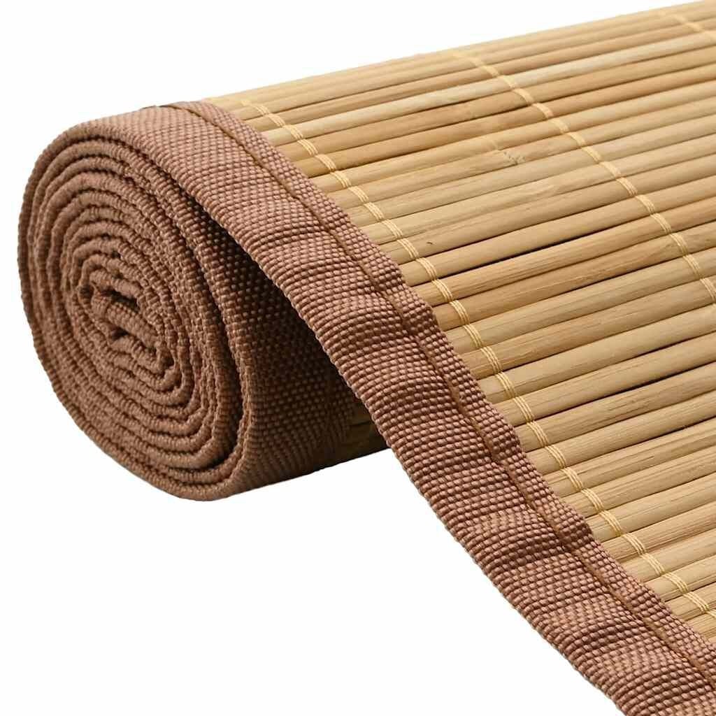 Vidaxl Tapis en bambou marron 160 x 230 cm - Jusqu'à -34% sur le retour