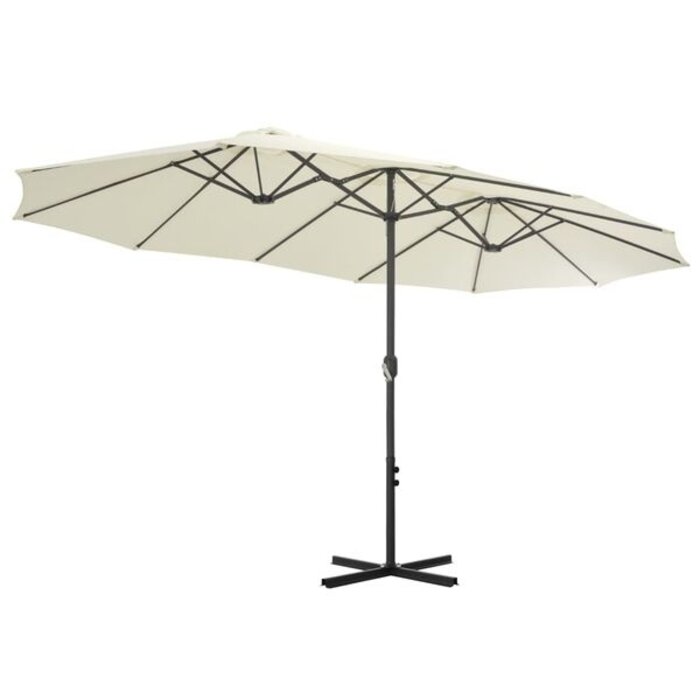 Vidaxl Parasol de jardin 460x270 cm - Sable - Jusqu'à 35% de réduction