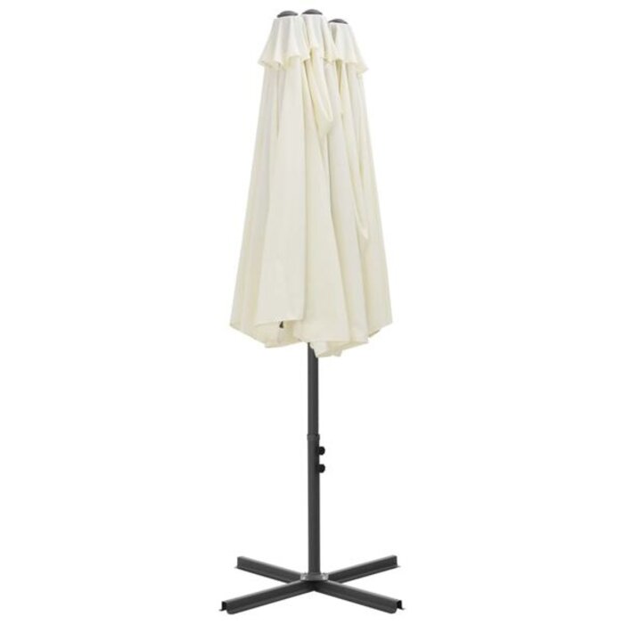 Vidaxl Parasol de jardin 460x270 cm - Sable - Jusqu'à 35% de réduction