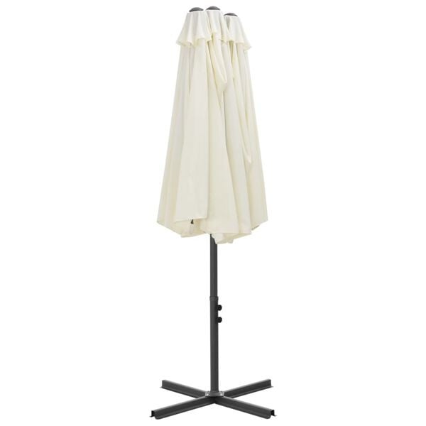 Vidaxl Parasol de jardin 460x270 cm - Sable - Jusqu'à 35% de réduction
