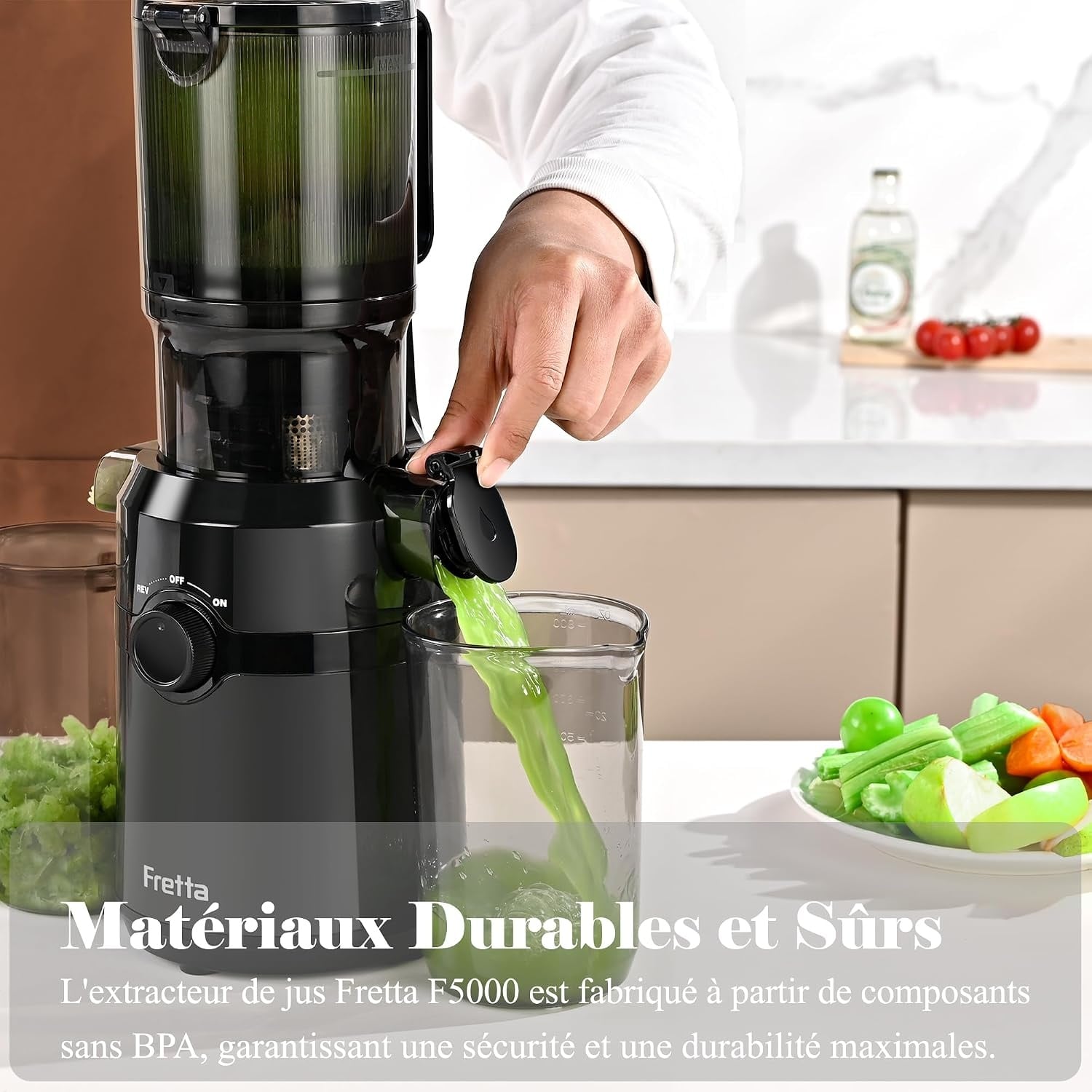 Extracteur de jus à froid 200W - Large ouverture 108mm - Jusqu'à -34%