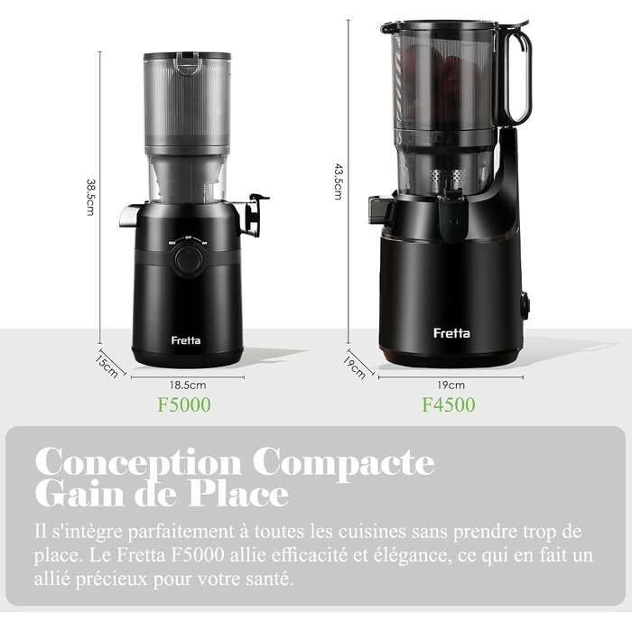 Extracteur de jus à froid 200W - Large ouverture 108mm - Jusqu'à -34%