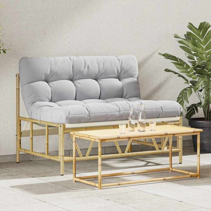 Vidaxl Banc de jardin en acier gris clair - Jusqu'à 35% de réduction