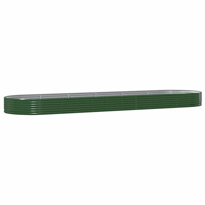 Vidaxl Jardinière surélevée ovale acier vert 523 cm - Jusqu'à -29%