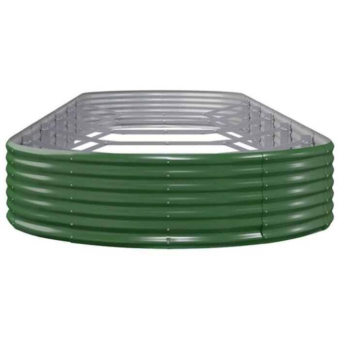 Vidaxl Jardinière surélevée ovale acier vert 523 cm - Jusqu'à -29%