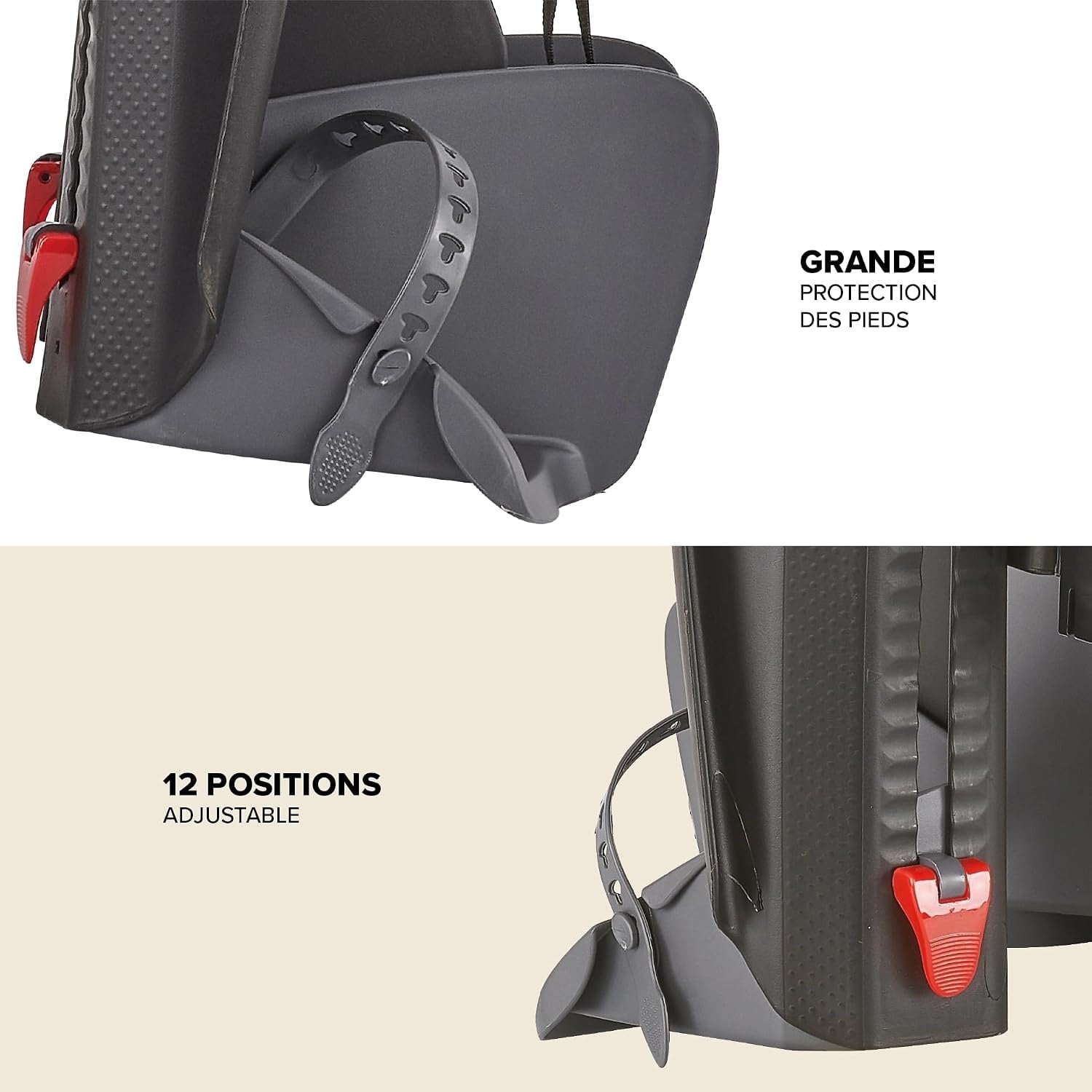 Siège vélo arrière pour enfant - Jusqu'à 22 kg - Remise jusqu'à 34%
