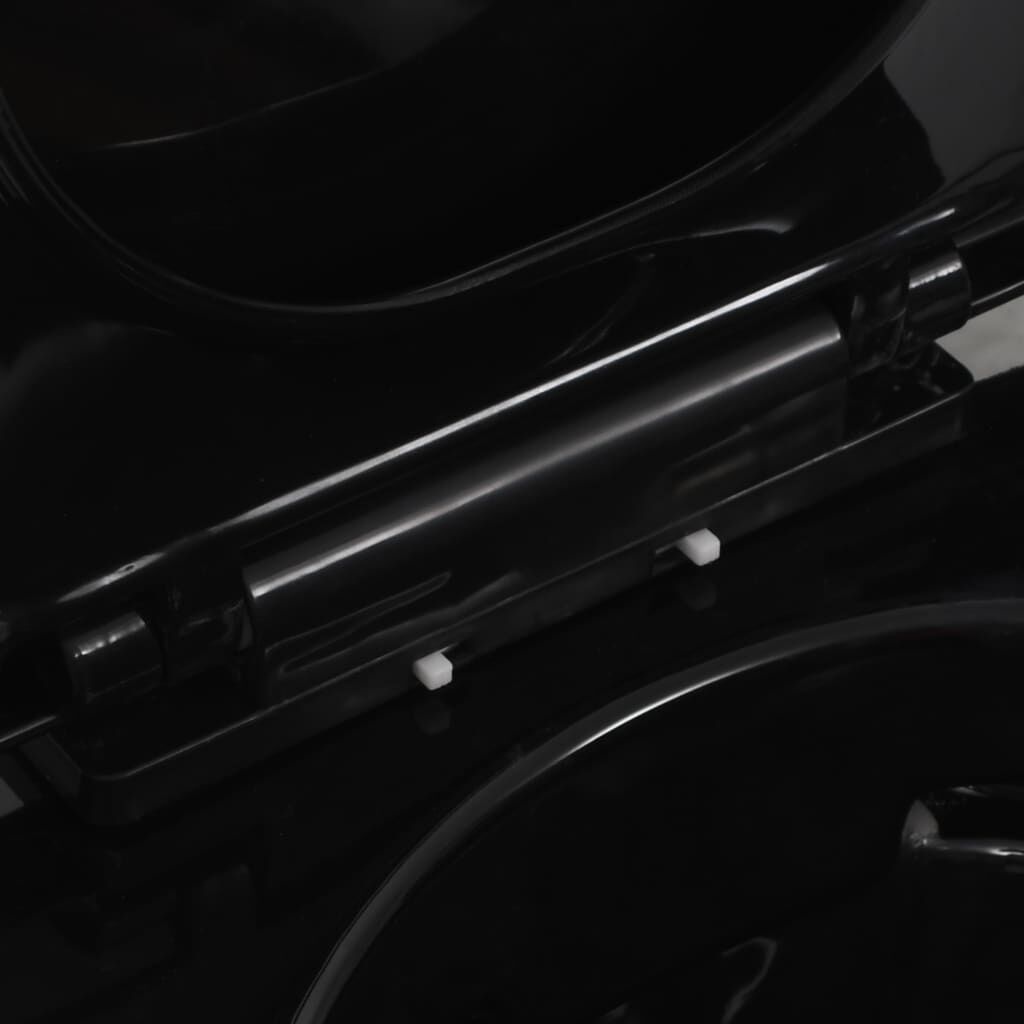 Vidaxl WC suspendu noir sans bride - Design moderne - Jusqu'à 35% de réduction