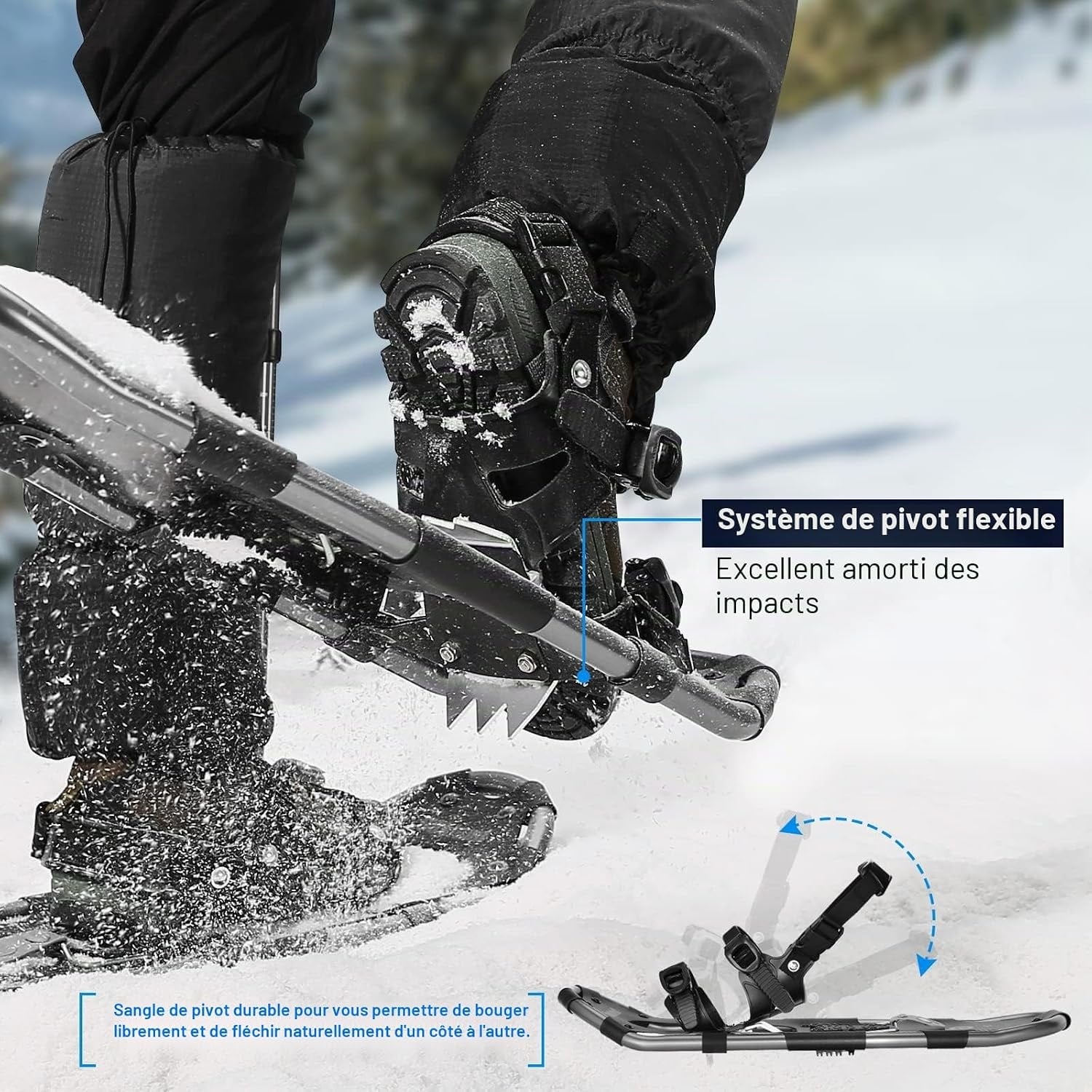 Kit raquettes à neige 4-en-1 - Taille M - Jusqu'à 35% de réduction