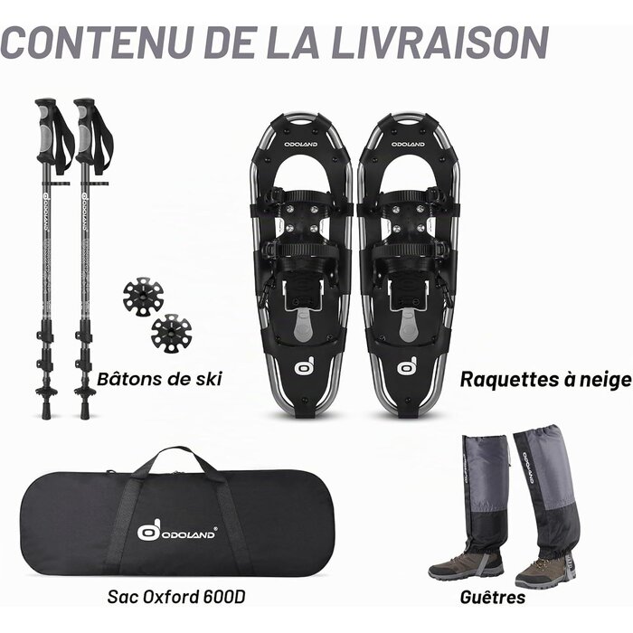 Kit raquettes à neige 4-en-1 - Taille M - Jusqu'à 35% de réduction