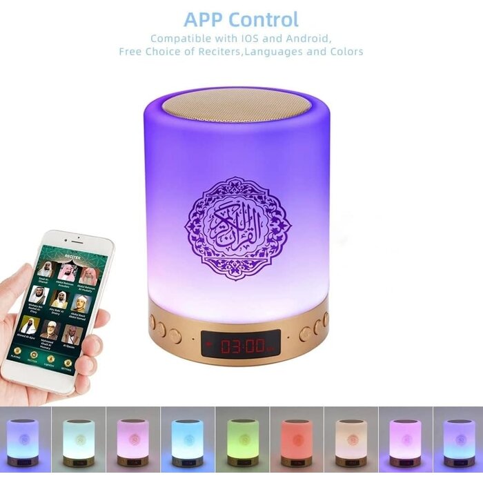Haut-parleur Coran portable avec veilleuse LED - Jusqu'à -32%