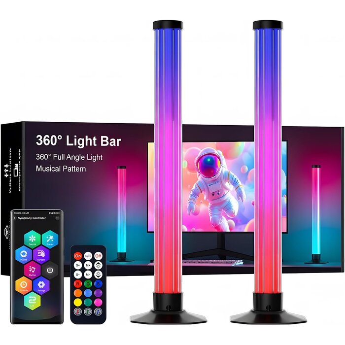 Barres LED RGBIC 43 cm pour TV & Gaming - Jusqu'à 32% de remise