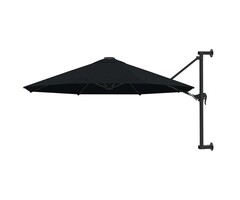Vidaxl Parasol mural noir 300 cm - 57% de remise sur votre ombrage