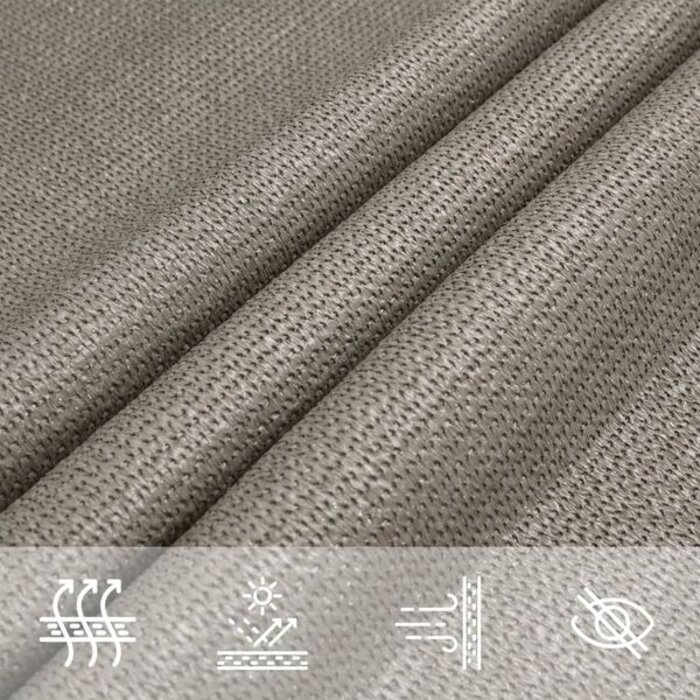 Vidaxl Voile d'ombrage rectangulaire 5x7 m - Gris - Jusqu'à -39%