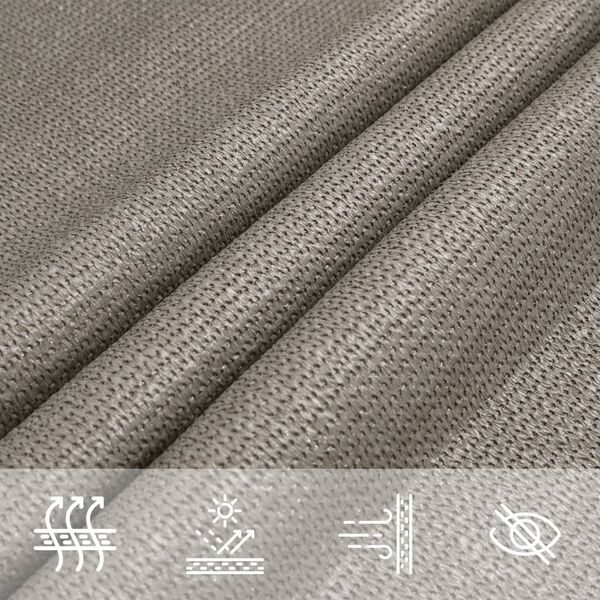 Vidaxl Voile d'ombrage rectangulaire 5x7 m - Gris - Jusqu'à -39%
