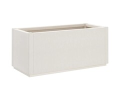 Vidaxl Jardinière rectangulaire blanche 80 cm - 58% de remise