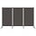 Paravent 3 panneaux anthracite 260x180 cm - Jusqu'à 33% de remise