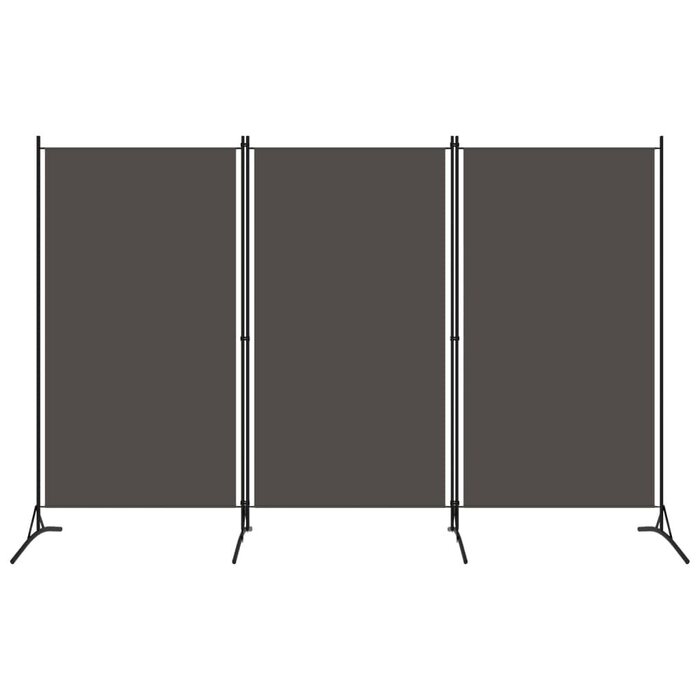 Vidaxl Paravent 3 panneaux anthracite 260x180 cm - Jusqu'à 33% de remise