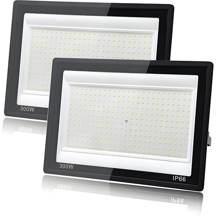 Lot de 2 Projecteurs LED 300W - 30000lm - Étanches IP66 - Jusqu'à -34%