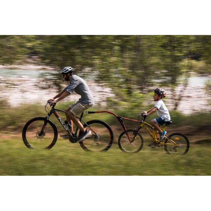 Barre de remorquage vélo enfant 12-20" rouge - Jusqu'à -34% sur l'outlet