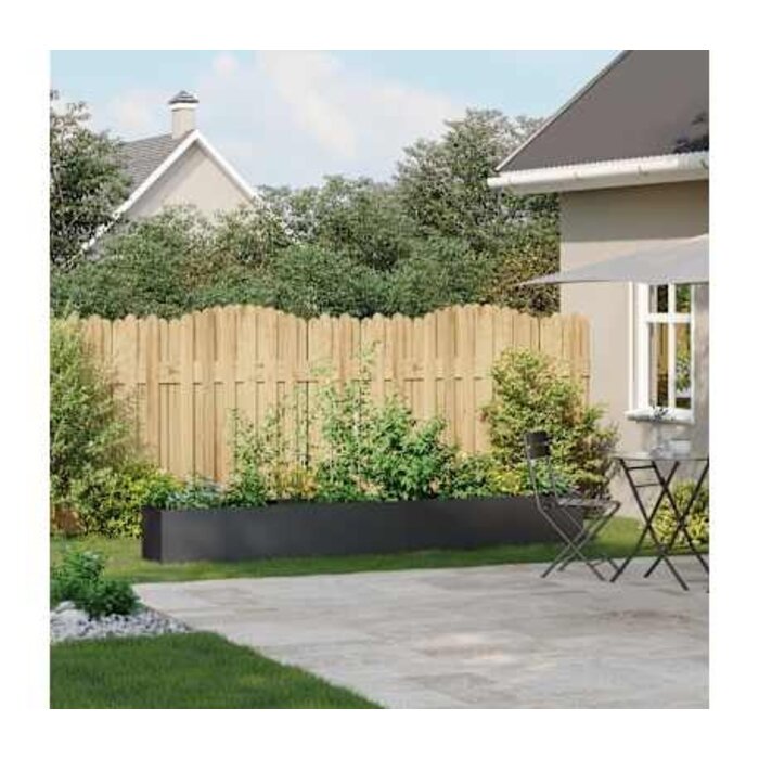 Vidaxl Jardinière XXL en acier noir 280 cm - Jusqu'à -35%