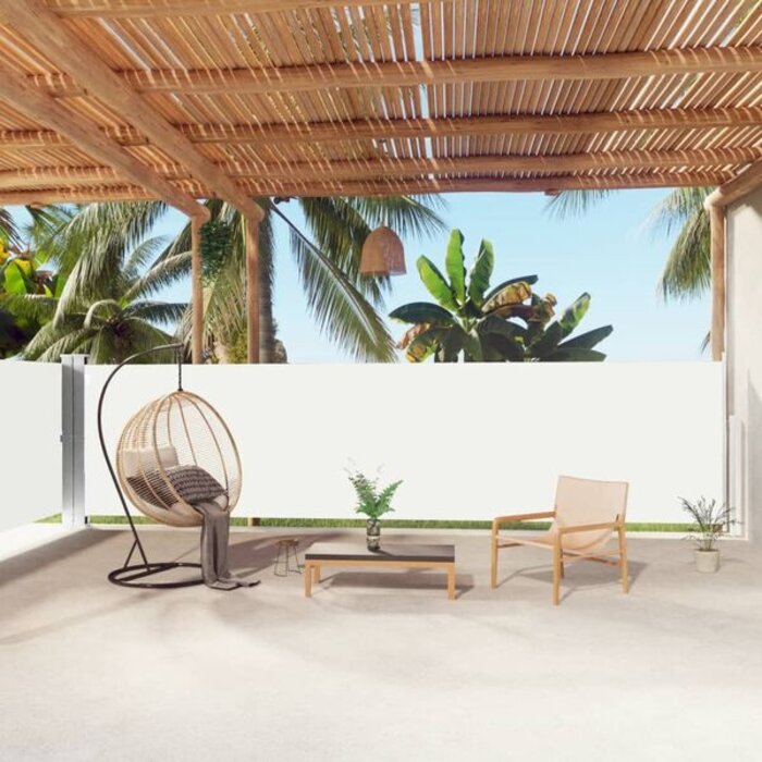 Vidaxl Paravent latéral rétractable 160x1000 cm - Crème - Jusqu'à -34%