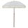Parasol de plage inclinable gris et blanc - Jusqu'à 33% de réduction