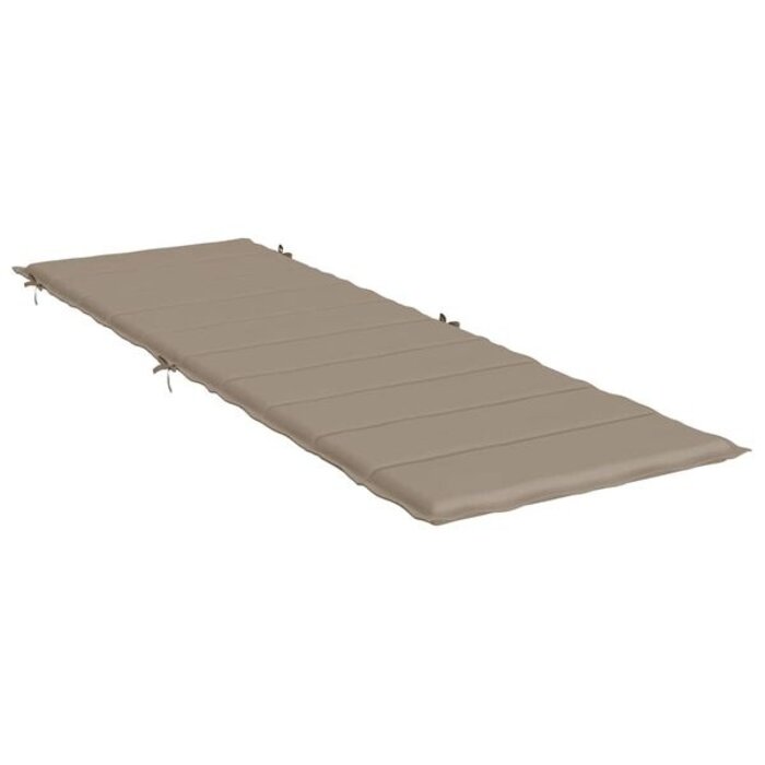 Vidaxl Coussin de chaise longue 186x58 cm Taupe - Jusqu'à 33% de réduction