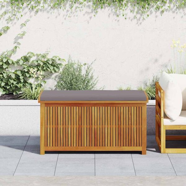 Vidaxl Coffre de jardin en bois d'acacia 113cm - Jusqu'à 35% de réduction