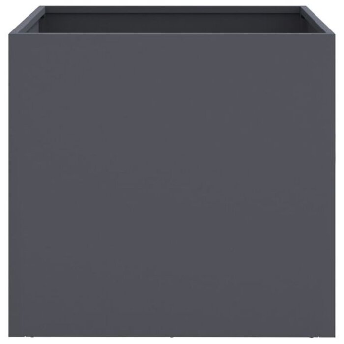 Vidaxl Lot de 2 jardinières en acier anthracite - 42x40x39 cm - Jusqu'à 34% de remise