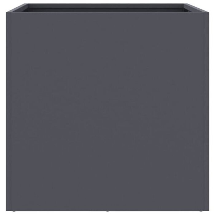 Vidaxl Lot de 2 jardinières en acier anthracite - 42x40x39 cm - Jusqu'à 34% de remise