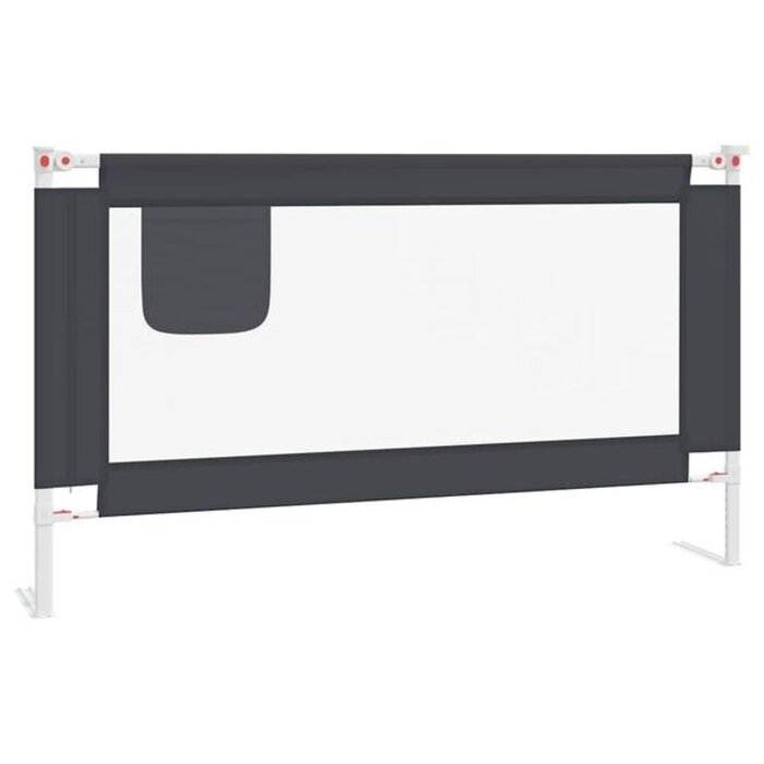 Vidaxl Barrière de lit enfant 140x25cm - Gris foncé - Jusqu'à 33% de réduction